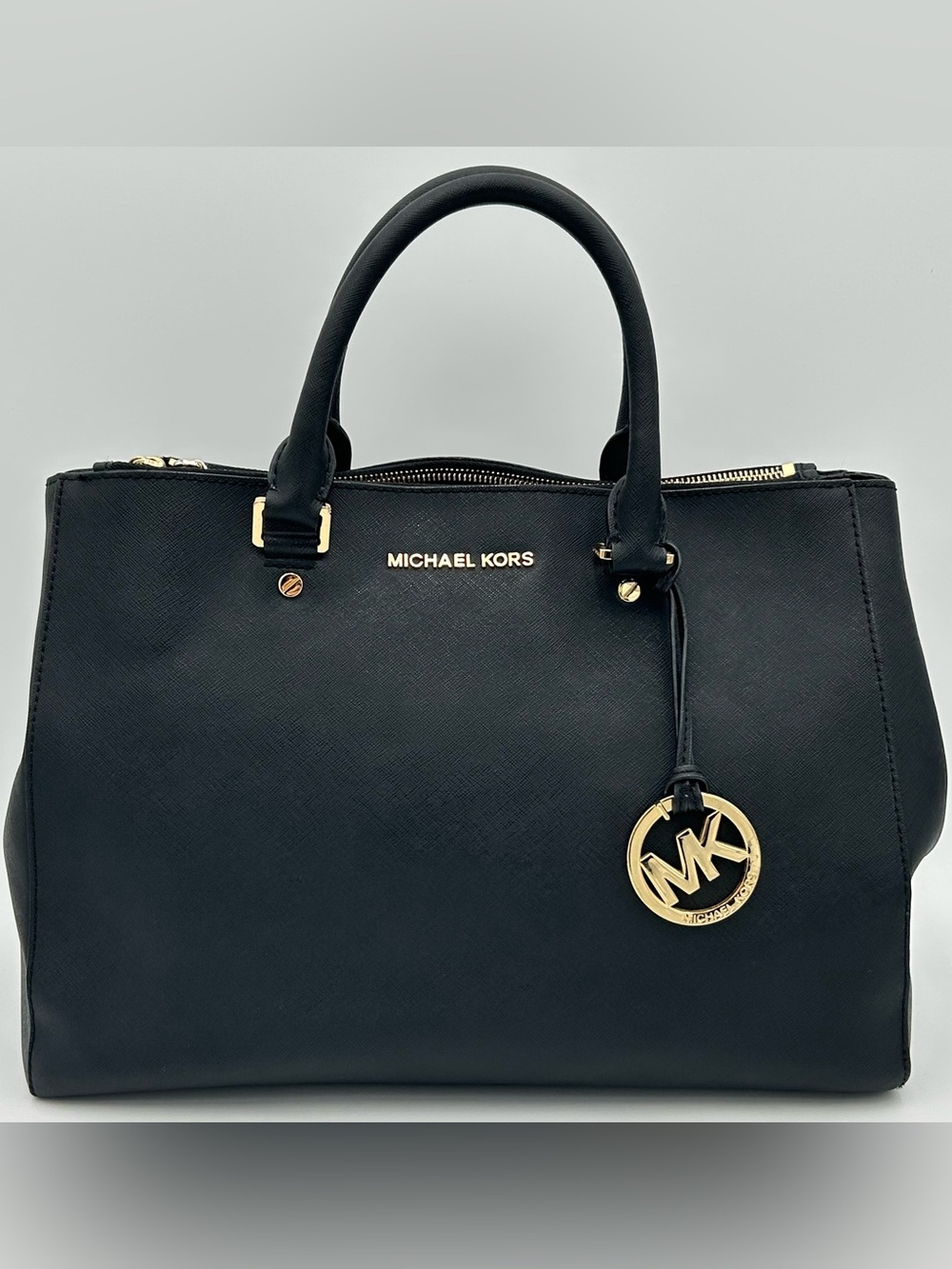 Michael Kors Black Leather Sutton Tote